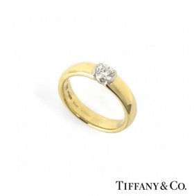 Tiffany & Co. 18k Yellow Gold Diamond Etoile Ring 0.33ct G/VS1